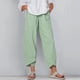 thumbnail image 3 of Pantalones casuales sueltos y sencillos de color sólido de talla grande para mujer Estilo de ajuste holgado, 3 of 6