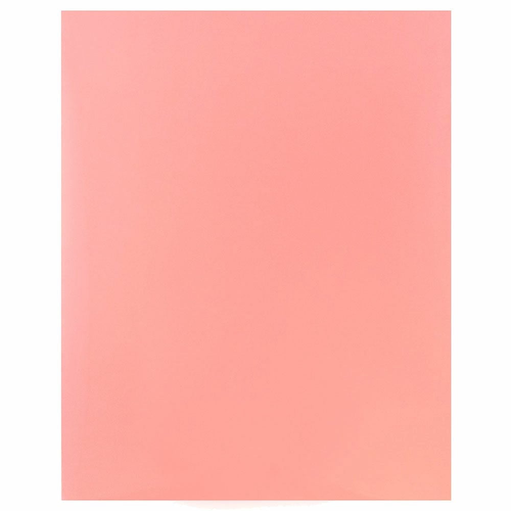 JAM Paper Laminated Two Pocket Glossy Folders, Baby Pink Pastel, 3/Pack