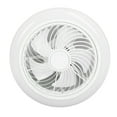 thumbnail image 4 of Ventilador de techo con luz LED Ventilador de techo moderno cerrado con luz y control remoto Atenuación continua Temporización inteligente 110‑265 V, 4 of 15