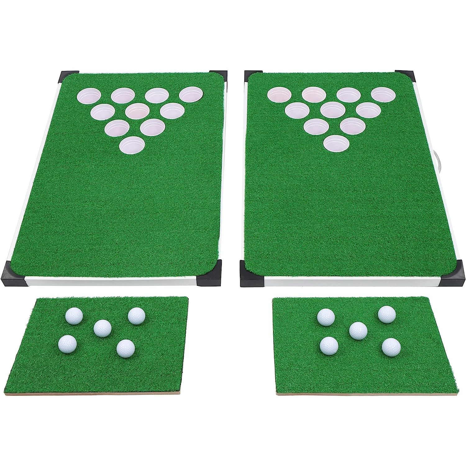 TYAPCS Golf Pong Game Indoor or Outdoor Golf Pong Chipping Game with