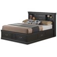 thumbnail image 3 of Contemporary Home Living Queen Platform Bed with Storage Drawers - 87" - Black, 3 of 3