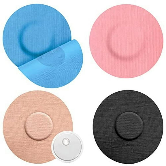 Zhuge 20 Pack Sensor Covers for Freestyle Libre 3, Latex-Free Sensor Patches for Libre 3 Adhesive Patches, No Glue in The Center - Assorted Color