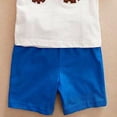 thumbnail image 5 of Toddlers Kids Girls Boys Short Set 2 Piece Active Clothing Set Short Sleeve Tee and Pull on Short 6-24 Months 2T 3T 4T 5T 6T 7T 3-4 Years, 5 of 6