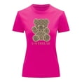 thumbnail image 3 of Playera Blusa Con Impresion De Oso LoverBear Con Fondo De Dinero Ropa De Mujer Juvenil Color Fucsia Talla Mediana Marca Emil SaEs, 3 of 4