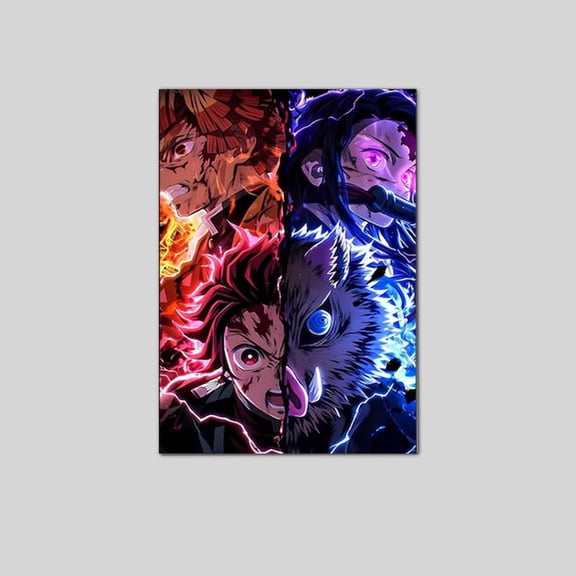 Anime Poster, Demon Slayer: Kimetsu no Yaiba Poster Otaku Room Decor Poster Size 24''x36'' Goldengate