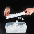 thumbnail image 3 of Molde de cocina DIY de 36 rejillas para hacer cubitos de hielo fácilmente Bandejas de cubitos de hielo flexibles de 2 capas de 1,7 l con tapa, 3 of 8