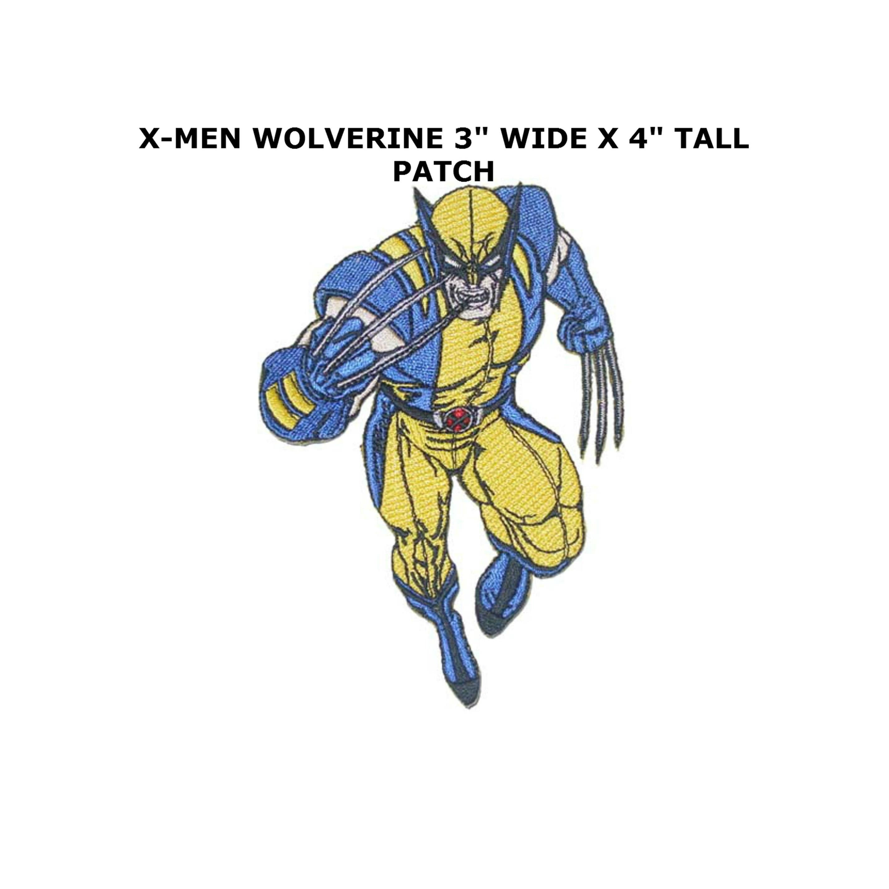 WOLVERINE Super Hero Embroidered Iron-On Patch 4" NEW 