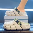 thumbnail image 3 of Mens Womens Clogs Fashion Garden Shoes with Arch Support Unisex Slip on Platform Sandals Adjustable Beach Slippers Shoes Green Size 8.5, 3 of 6