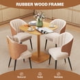 thumbnail image 4 of HOMCOM Table de Salle à Manger pour 4 Personnes - Table de Cuisine Moderne, Bois Naturel, 4 of 10
