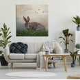 thumbnail image 2 of Stupell Spring Rabbit Meadow Butterflies Animals & Insects Photography Gallery Wrapped Canvas Print Wall Art, 2 of 7