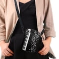 thumbnail image 4 of HELLHERO Black and White Piano Music Double Zipper Crossbody Bags for Women, Travel, 4 of 7