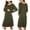 Green, variant on Women’s Nursing/Delivery/Labor Nightgown Long Sleeve Maternity Sleepshirt for Breastfeeding with Button