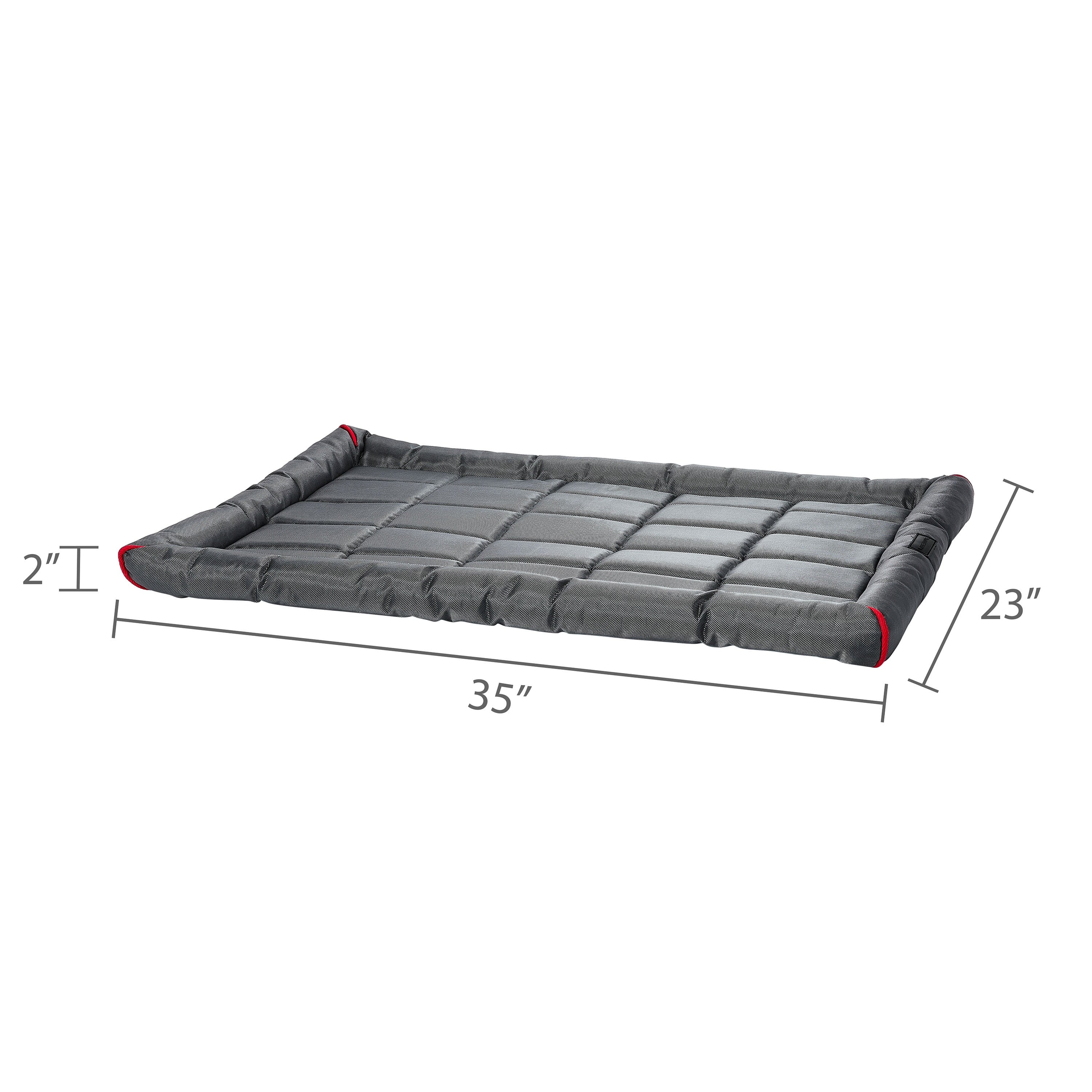 Vibrant Life Durable and Water Resistant Crate Pad, Gray, Large, 23" x 35"