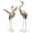 Golden Crane 25", variant on TERESA'S COLLECTIONS Set of 2 Brass Heron Garden Statues, 25-26", Waterproof Metal Decor, Gift for Mom