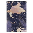 thumbnail image 4 of Cat in Moon Sky Clouds Black Out Curtains 72 Inch Length Curtains for Sliding Glass Doors Bedroom Living Room 2 Pack, 4 of 6