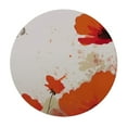 thumbnail image 2 of JEUXUS  Round Tablecloth with Elastic Edge - Art, Spring Illustration with Poppy Flowers - Table Cover for Patio, Kitchen and Dining Room, 2 of 7