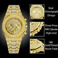 thumbnail image 6 of Exquisite Cubic Zirconia Quartz Men's Watch - Precise Quartz Movement, Cubic Zirconia Decoration, Stainless Steel Strap, Perfect Party Accessory, 6 of 13