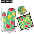 thumbnail image 6 of Watermelon and Lemon Kitchen Oven Mitt and Pot Holder Sets 4 Pcs for Baking, Cooking and Grilling, Heat Resistant Up To 392 °F, 6 of 7