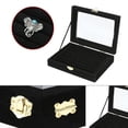 thumbnail image 4 of Amaiiu Portable Women Jewelry Display Box Large Capacity Organizer Ring Earrings Home Jewelries Case Holder Containers Gray, 4 of 8