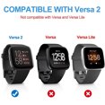 thumbnail image 3 of 2 piezas para caja de reloj fitbit versa2 - transparente + negro Adepaton 2033908-1, 3 of 9