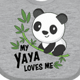 thumbnail image 4 of Inktastic My Yaya Loves Me Cute Panda Boys or Girls Baby Bib, 4 of 4