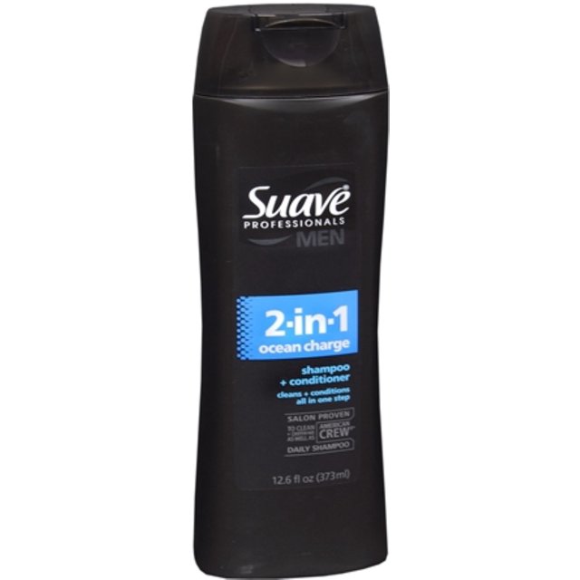 Suave Men 2 In 1 Shampoo + Conditioner 14.50 oz (Pack of 2)