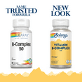Solaray B-Complex 50mg Capsules, Dietary Supplement, Easy to Swallow ...
