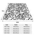 thumbnail image 3 of Balery Hand Drawn Snake Manta de Felpa Suave y Acogedora – Cobija de Franela Aterciopelada para Cama, Lavable y Cálida para Sofá, Mascotas, Transpirable-50"x40", 3 of 7