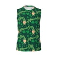 thumbnail image 6 of Lsque St Patrick's Day9 Print Men's Cotton Blend Sleeveless Muscle Shirts (S-3XL)- Moisture Wicking, Odor Protection, UPF 30+,X-Large, 6 of 8