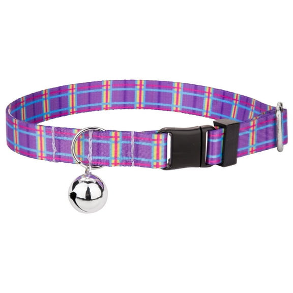 Country Brook Petz® Grape Plaid Cat Collar Limited Edition