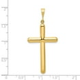 thumbnail image 5 of Auriga Fine Jewelry 14K Yellow Gold Cross Pendant for Women (L-49 mm,W-23 mm), 5 of 6