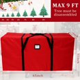 thumbnail image 2 of Bolsa de almacenamiento extragrande para árboles de Navidad - Sostiene hasta 9 pies - Bolsa de almacenamiento para árboles de Navidad - 600D Oxford - 65" x 31" x 15" esquí esquí Gafas de esquí, 2 of 5