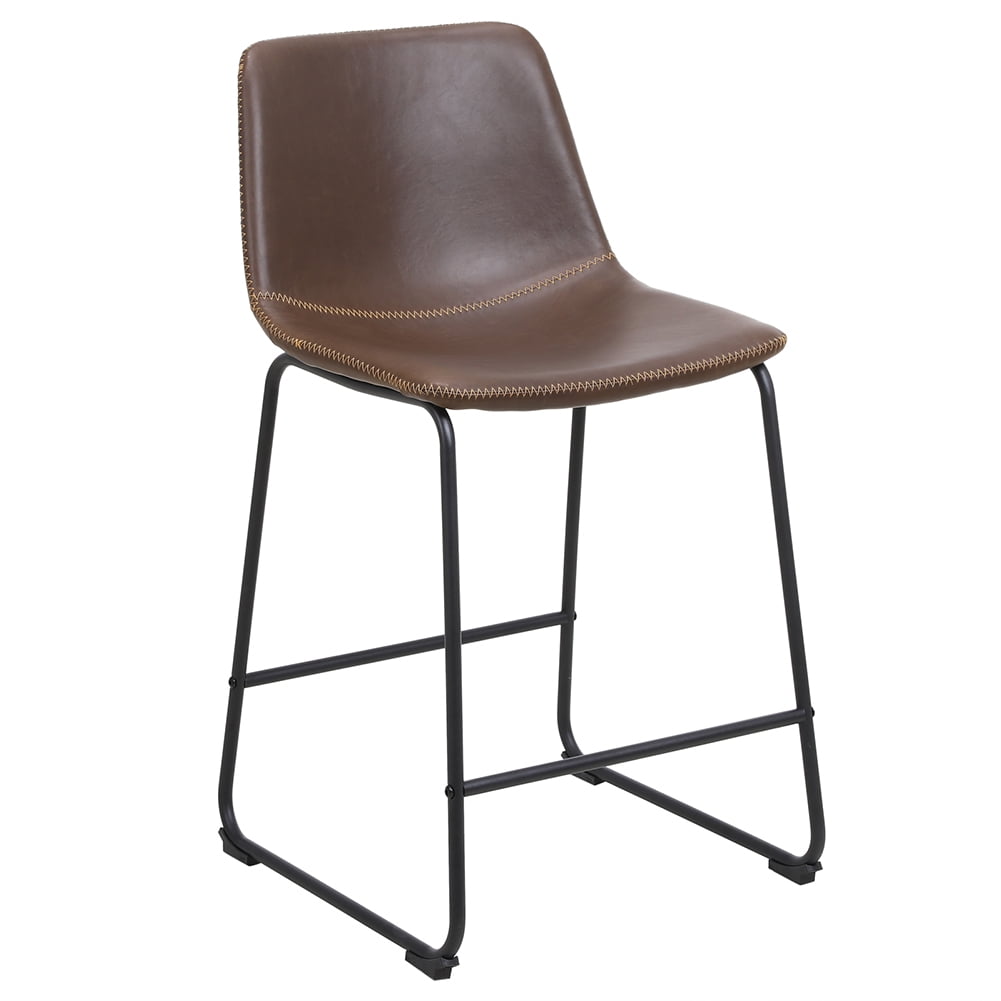 Kepooman Set of 2-Industrial Wrought Iron Bar Stool-Retro 34.3 inch Swivel Stools-Extra Tall Kitchen Chair-Bar Counter Height Adjustable, Dark Brown Kepooman Set of 2-Industrial Wrought Iron Bar Stool-Retro 34.3 inch Swivel Stools-Extra Tall Kitchen Chair-Bar Counter Height Adjustable, Dark Brown