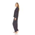 thumbnail image 4 of EZI Womens Long Sleeve Floral Super Soft Stretch Fleece Pajamas, 4 of 6