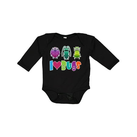 

Inktastic I Love Bugs Boys or Girls Long Sleeve Baby Bodysuit
