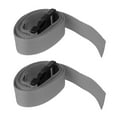 thumbnail image 4 of 2 Pieces 39 Inch Golf Bag Trolley Webbing Straps with Quick Release Buckle grey, 4 of 8