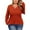 Red, variant on OHHSHEEN Long Sleeve Shirts for Women, Lace V Neck Casual Top, Comfortable Shirt Soft Basic Tees Women Blouses