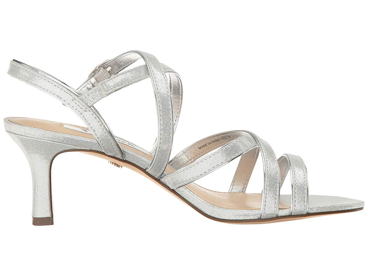 Nina Genaya Silver Reflective Suedette 