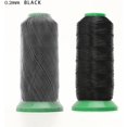 thumbnail image 4 of HUGFEGWE Hand and Machine Sewing Thread,0.2mm 4600M Long Crystal Clear Nylon Invisible Thread for Blind Stitching Lightweight Fabrics Transparent White and Black-White (Color : Black) CJB91-115716, 4 of 6