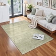 thumbnail image 2 of Roxstand Washable Rugs 4x6, Lightweight Striped Non Slip Area Rug, Stain Resistant Indoor Small Rugs(4'x6', Green), 2 of 11