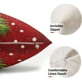 thumbnail image 2 of Red Christmas Lumbar Pillow Covers 12X20 In Set of 2 Green Xmas Watercolor Tree Rectangular Pillow Cases Winter Holiday Pillowcase Cotton Linen Cushion Case Rustic Home Decor For Couch Porch Outdoor, 2 of 6