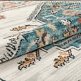thumbnail image 5 of Well Woven Estin Blue Ivory Vintage Oriental Medallion Boho Runner Rug (2'7" x 9'10"), 5 of 7