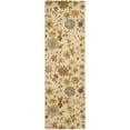 thumbnail image 5 of SAFAVIEH Soho Peronel Floral Wool Area Rug, Ivory/Sage, 3'6" x 5'6", 5 of 10