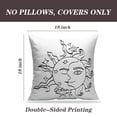 thumbnail image 2 of LALILO Throw Pillow Covers Sun And Moon With Romantic Magic Symbol Cushion Cover 18" x 18", 2 Pack, 2 of 6