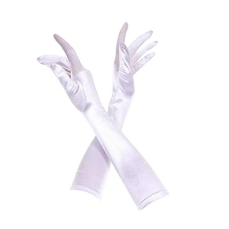 

Huiniadese Gloves Glove polyester Tie Solid School Woman Pregnancy Lingerie for Women plus Size White One Size