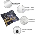 thumbnail image 4 of BANET  Double-Sided Printing Large Square Short Plush Pillow Case Pillowcase for Cushions for Sofa Short Plush Pillow Cases Western Decor 20x20in, 4 of 5