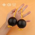 thumbnail image 2 of 2 Paires de Balles Rythmiques, Instruments Shaker Cup Classiques Africains Hochets Instruments de Percussion à Main (Noir), 2 of 7