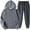 Dark Gray, variant on Workout Pants Women Full Length Pants 2PCS Outfits Mens And Womens Sports Tracksuits Long Sleeve Hoodies Sweatshirt And Sweatpants Fall Winter Suit Womens Pajama Pants