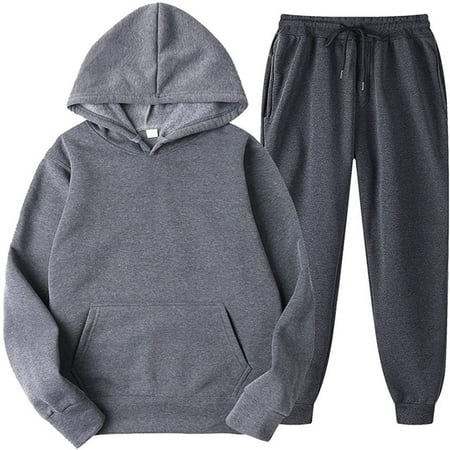 

Juebong 2PCS Outfits Men s And Women s Sports Tracksuits Long Sleeve Pullover Hoodies Sweatshirt And Sweatpants Fall Winter Suit