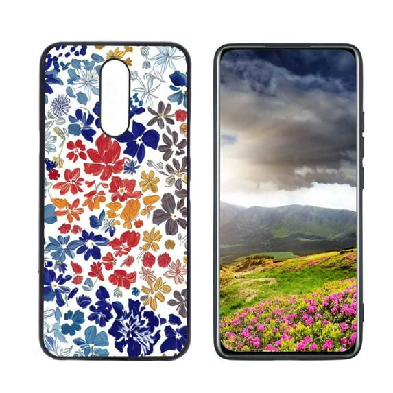 Flowers-114 Phone Case, Degined for LG Solo LTE Case Men Women, Flexible Silicone Shockproof Case for LG Solo LTE